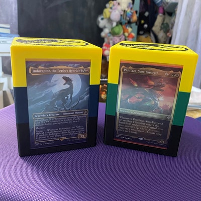 Customizable 3D Printed Dino-themed Toploader MTG Commander Deck Box - Etsy