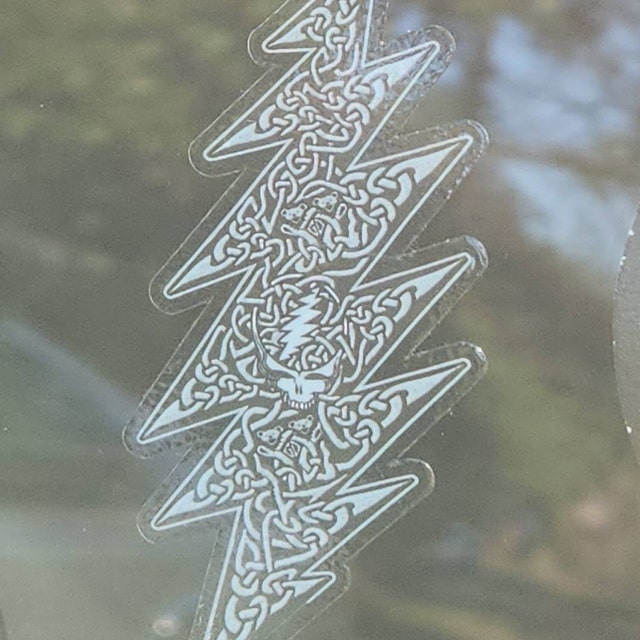 Grateful Dead Sticker- Celtic Bolt/ 13 Point Bolt Celtic Weave