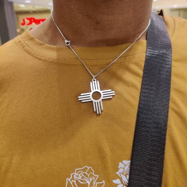 Handmade New Mexico Zia Symbol Necklace Pendant - Etsy
