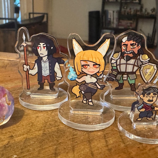 Custom Dnd Character Acrylic Standee Print by Photo, Board Game ...