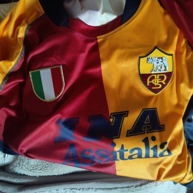 AS Roma 2001/02 Home UCL Jersey - Totti #10 - Vintage Italian