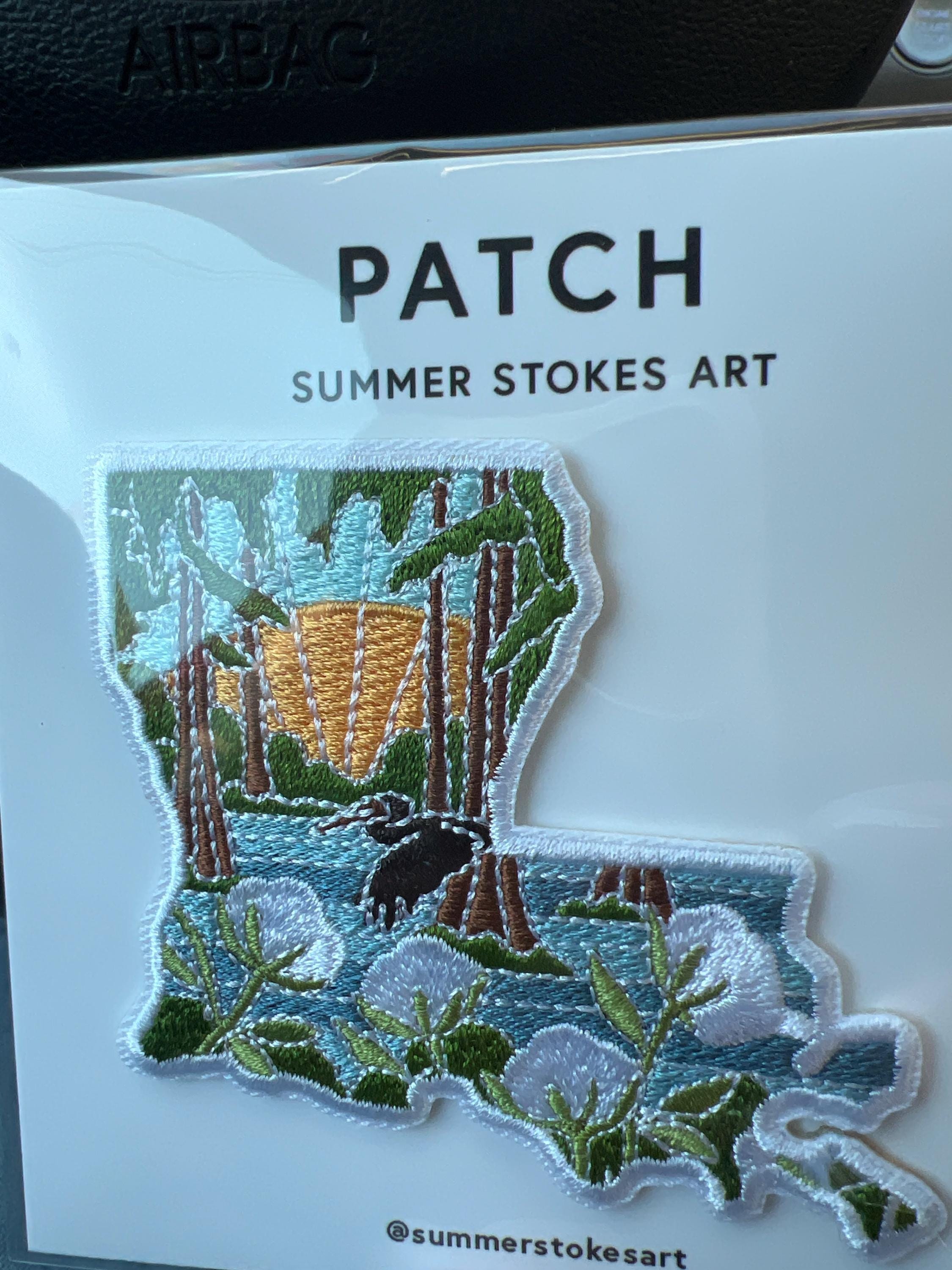 Louisiana Iron-On Patch | 3&quot; Patch | Embroidered Sew-on or Iron-on Applique