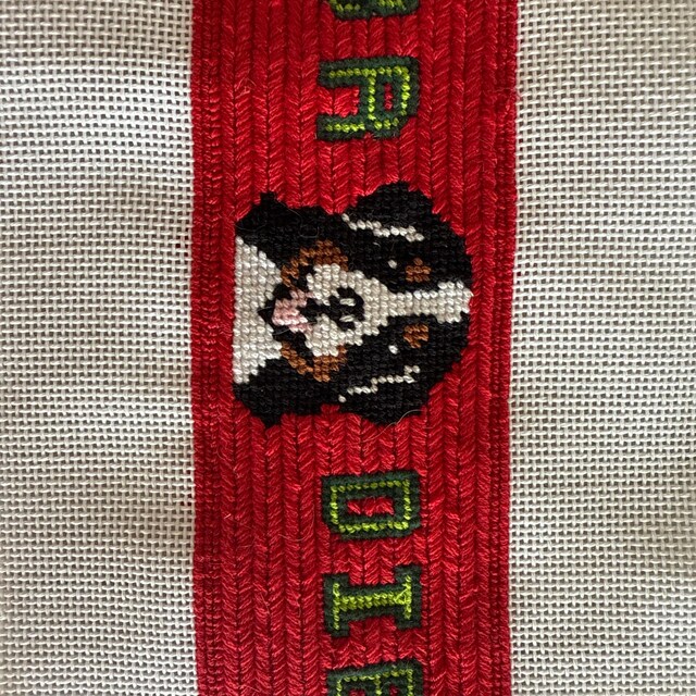 Kit Point De Croix Pré-imprimé 11CT 40x50cm - Motif Chien Bouvier Bernois, Complet Pour Débutant - 5