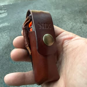 Victorinox SAK Leather Sheath 91mm 93mm, Swiss Army Knife Case