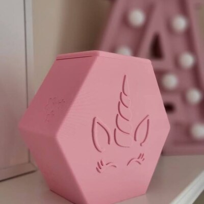 3d-printed Unicorn Piggy Bank With Personal Touch. Personalized Money ...