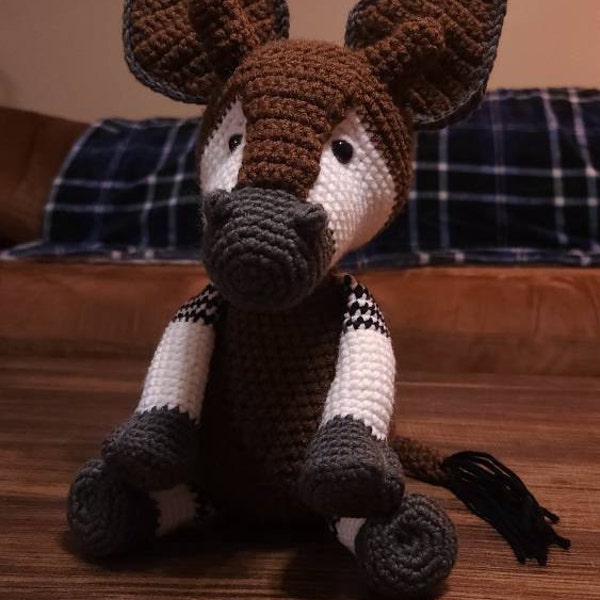 Okapi, Okapi Plush, Crochet Okapi, Okapi Crochet Pattern, Crochet ...