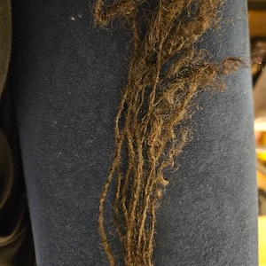 sisterlocks extensions , Microloc Interloc Human Hair Curly Loc Extensions 10-400 locs Per Bundle Size 0.2cm and 0.1cm