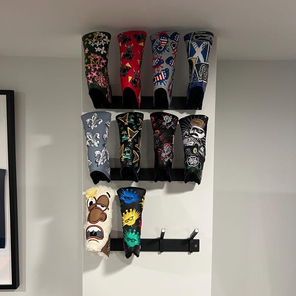 Putter Hat Rack Putter Headcover Display Rack - Etsy