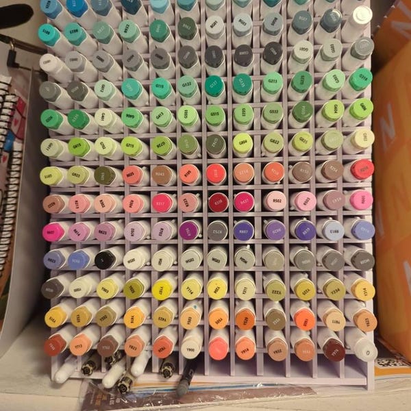 Art Marker Storage Rack, PCV Foam Board, Holds 120-240 Markers - Etsy