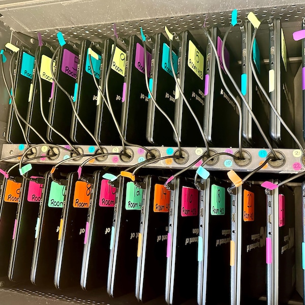 Classroom Numbers and Chromebook Labels for Classroom Organization Must ...