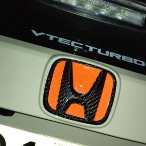 Yellow Honda Emblem Compatible to Honda Logo Emblem Carbon  Etsy