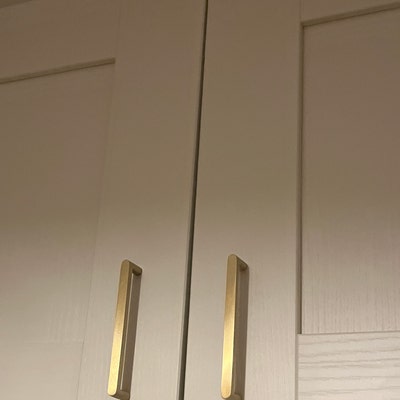 Modern Knurled Brass Kitchen Cabinet Knobs and Pulls Gold - Etsy