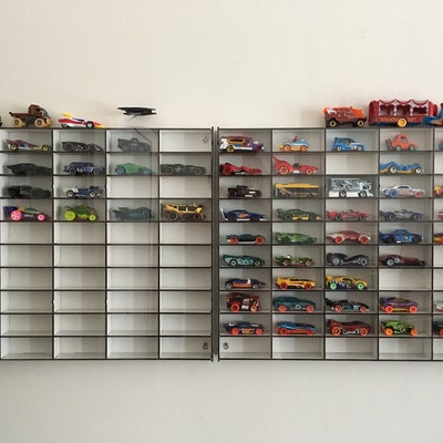 1:64 Scale Wall Display or Stand Alone Shelf for Hotwheels Majorette ...