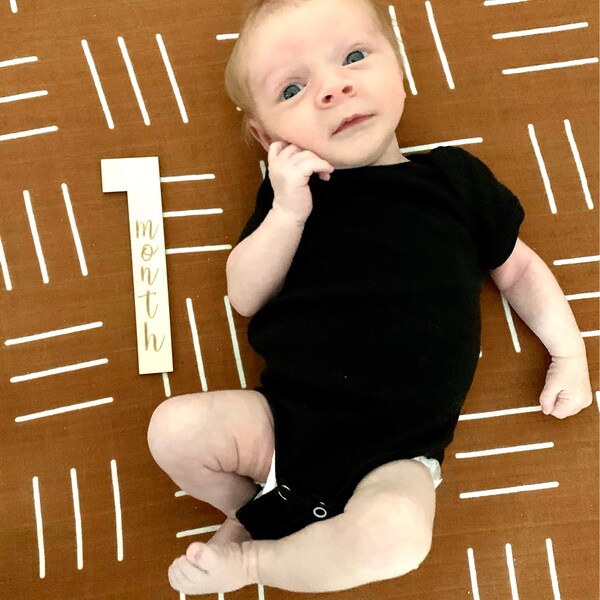 Baby Milestone Cards - Monthly Baby Photo Prop - Baby Shower Gift ...