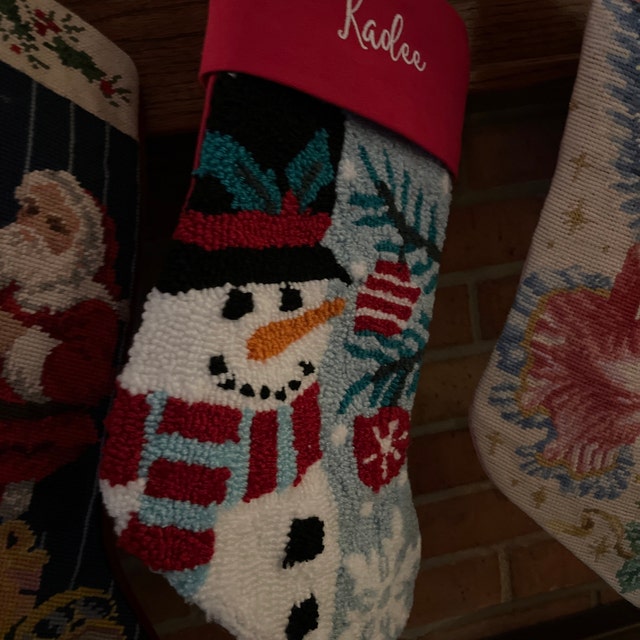 Classic Character Embroidered Hooked Christmas Stockings