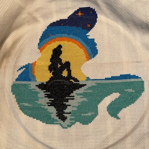 リトルマーメイド アリエル クロスステッチ パターン | 刺繍