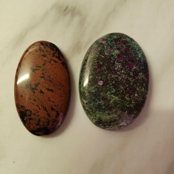 Elegant Top Grade Quality 100 Natural Aquaprase Oval Shape Cabochon