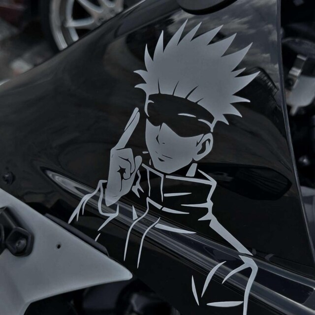 Satoru Gojo Vehicle Vinyl Decal – JJK Anime Car Window Sticker