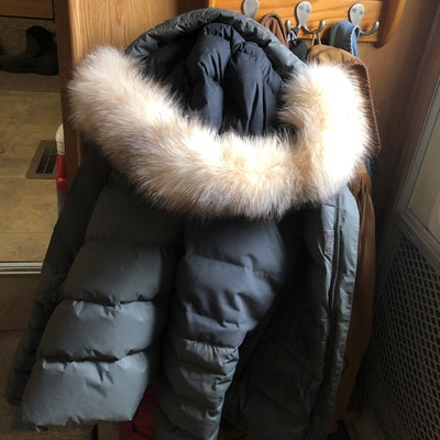 black fox fur slides