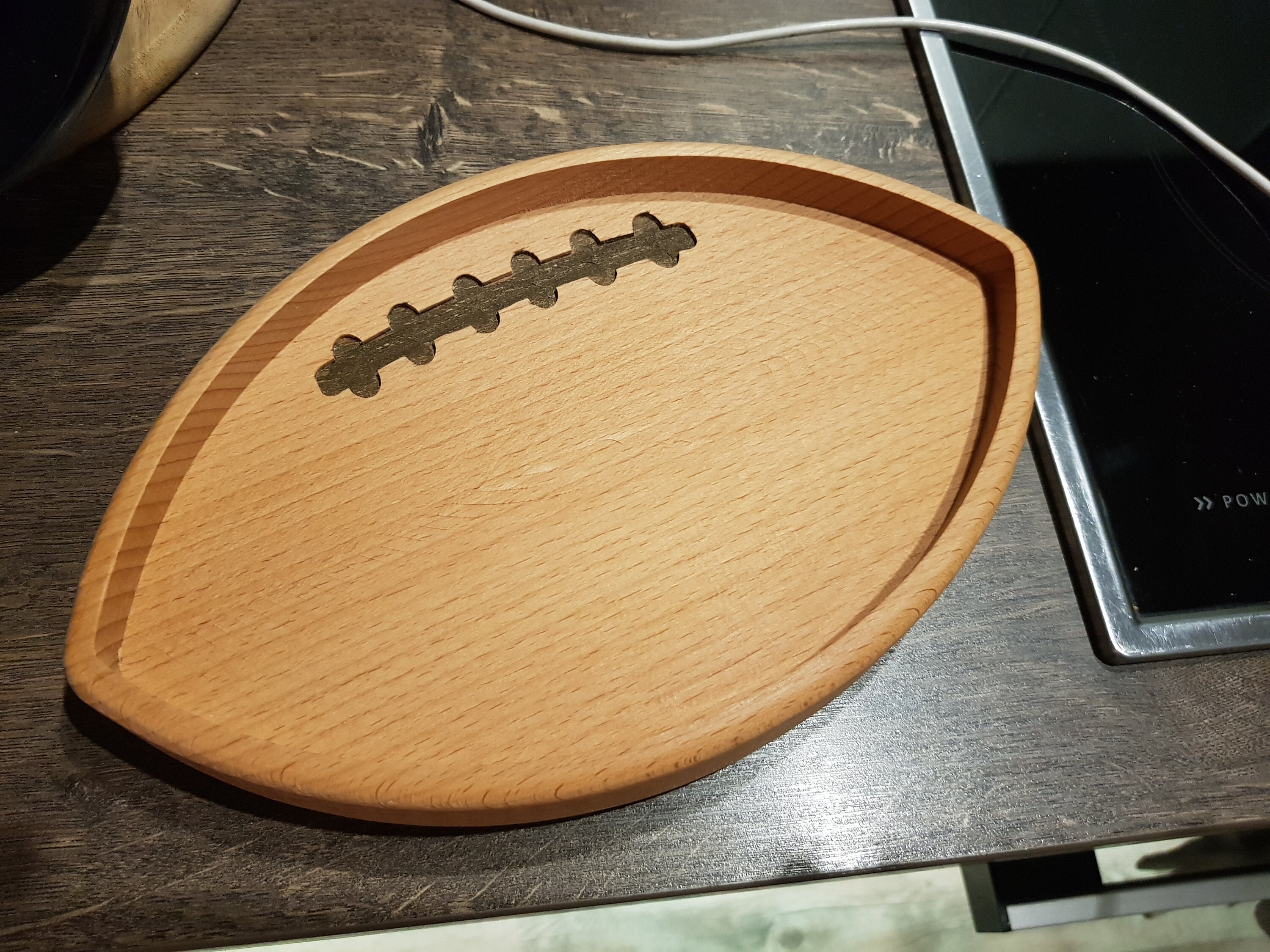 American Football Super Bowl - Versatile snack box / snack bowl oiled