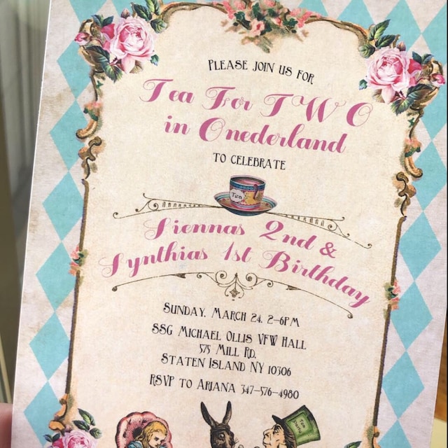 Alice in Wonderland Tea Party Invitation – CallaChic