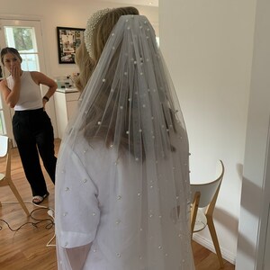 Cathedral Length Pearl Veil – A Western Wedding Co