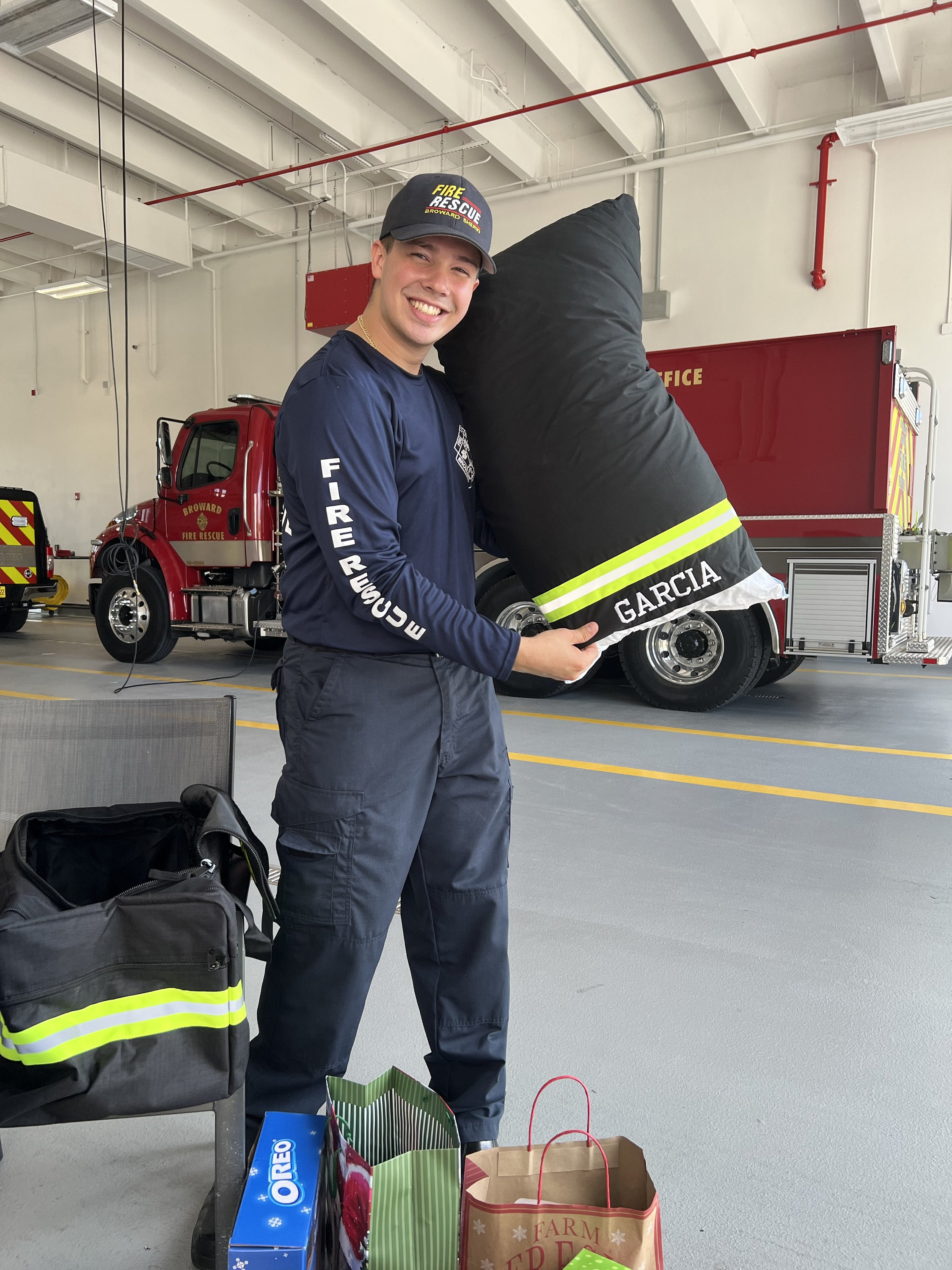 Firefighter Personalized Embroidered Pillowcase, Firefighter Gift, Gift for Him, Firefighter Wedding Gift, Groomsmen, Housewarming Gift