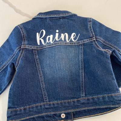 Personalized Jean Jacket / Kids Jean Jacket / Toddler Jean Jacket ...