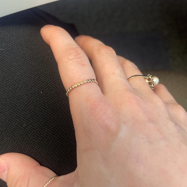 14k Gold Filled Ring, Gold Stackable Rings, Dainty Gold Ring Set, 14k ...