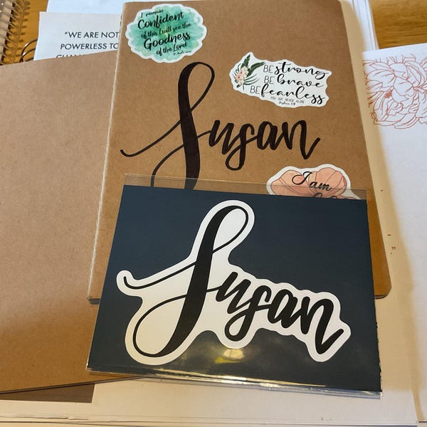 Custom Handwriting Sticker: Personalized Sentimental Gift - Etsy