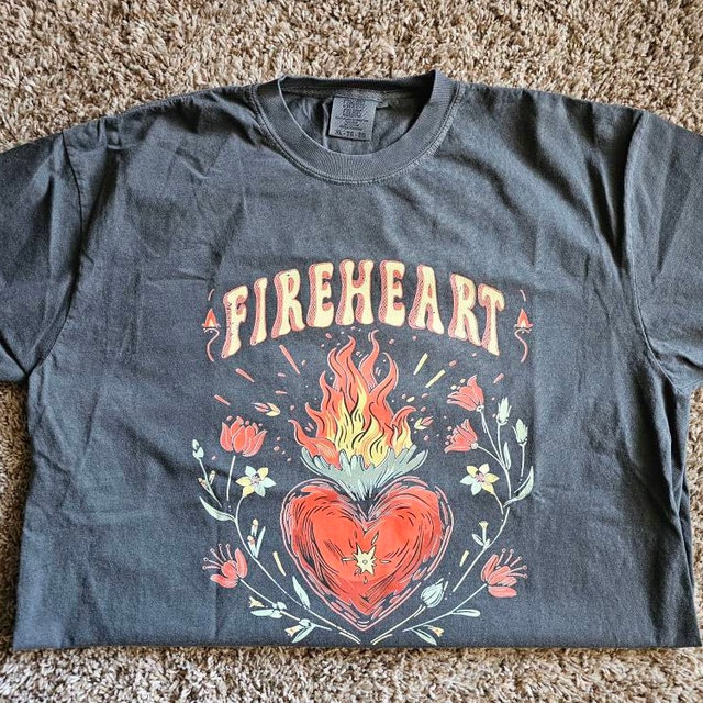 Vintage Fire-heart Shirt, to Whatever End T-shirt, SJM
