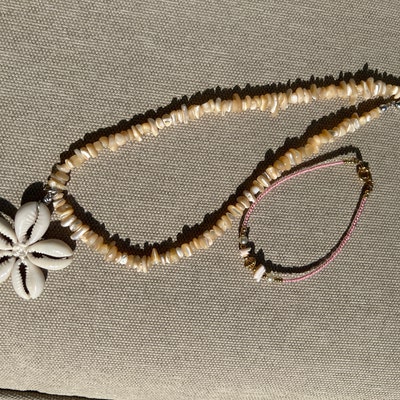 Bluerica Puka Shells & Coconut Shell Beads Necklace - Etsy