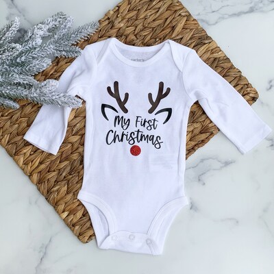 My First Christmas SVG, Baby First Christmas SVG, Baby First Xmas SVG ...
