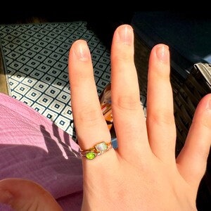 Customer photo from emmaclairemorvant, Mini Raw Australian Opal Ring