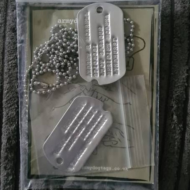 British Army Dog Tags, World War II In Dog Tags & Carabiners - Foto 5