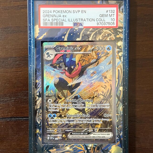 ゲッコウガ EX SAR プロモ カスタムポケモン グレード付きディスプレイ