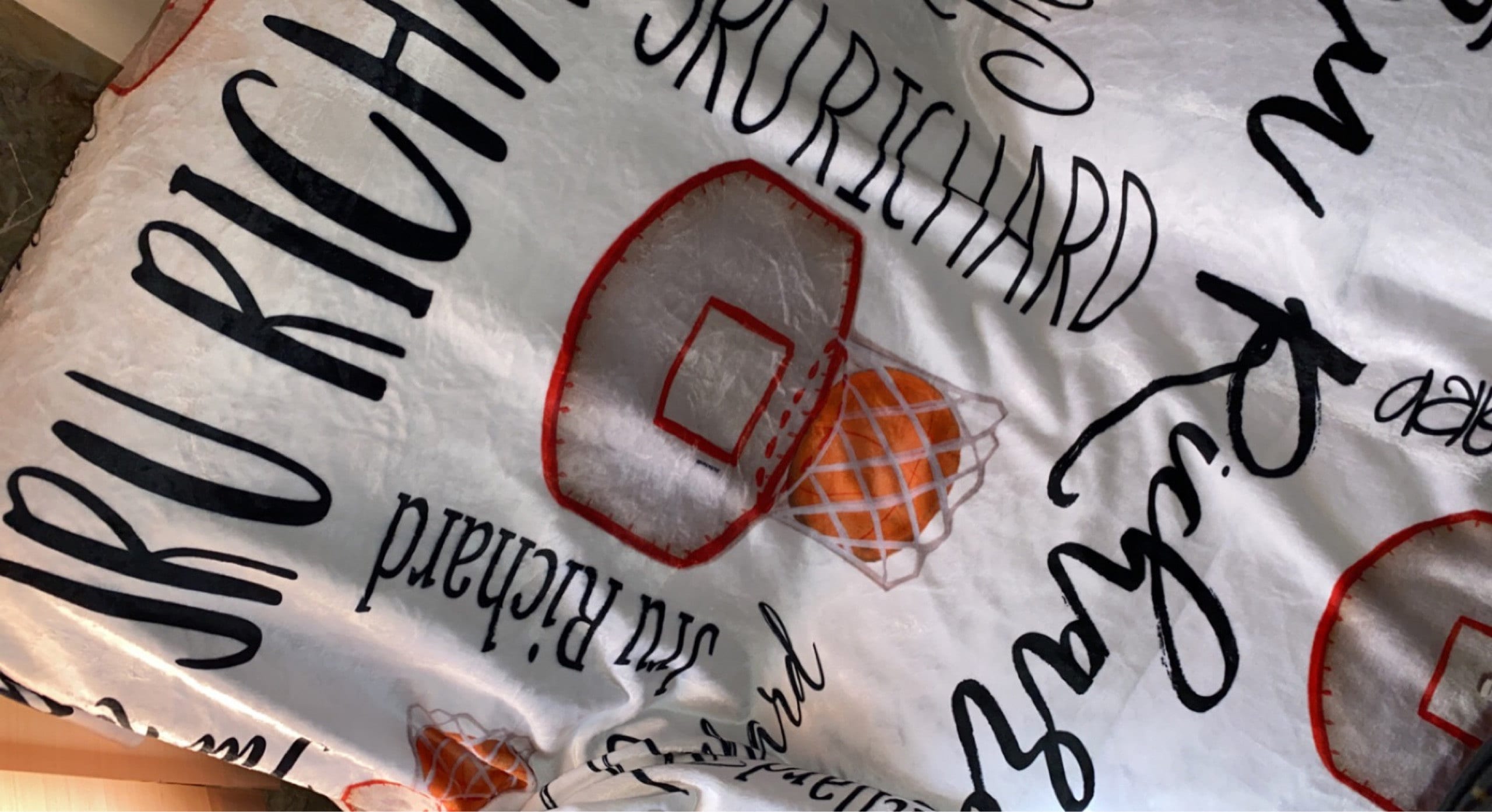 Basketball Baby Blankets, Custom Basketball Blanket, Personalized Baby Blanket Boy, New Dad Gift, Sport Baby Shower, Minky Baby Blanket