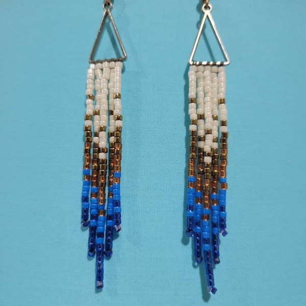Belle Beaded Fringe Earrings