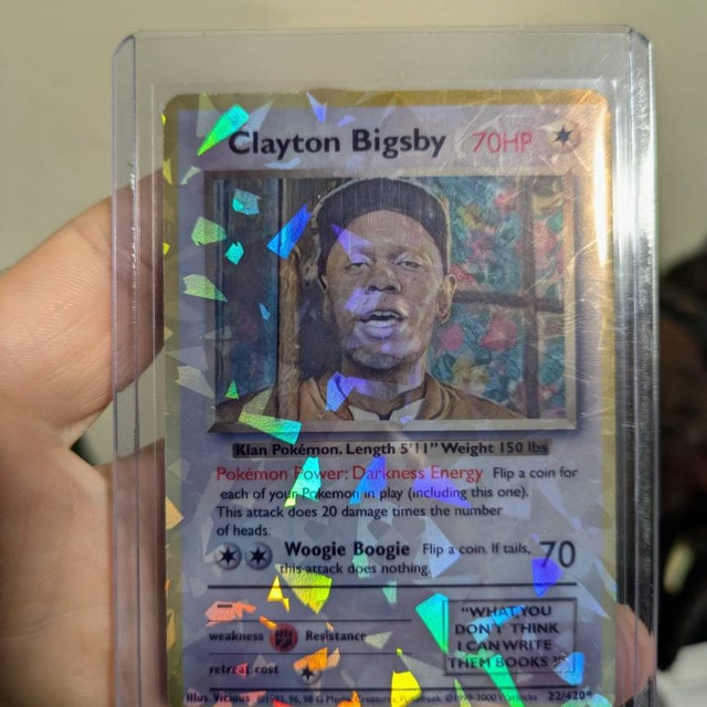 Clayton Bigsby Pokemon Card - Chappelle Show - Etsy Clayton Bigsby Pokemon Card - Chappelle Show - Etsy