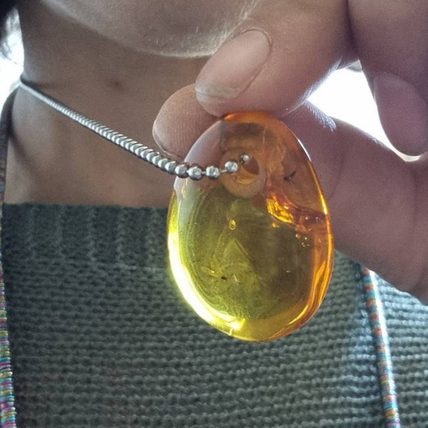 Orange Heart Earrings