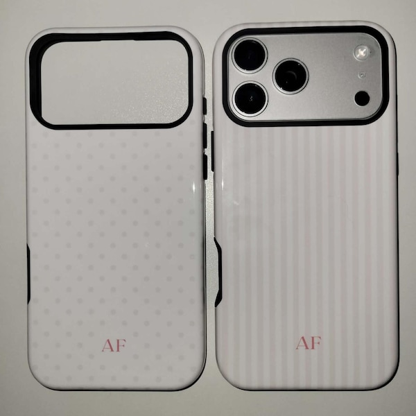 Personalized Pink Phone Case Custom Monogram iPhone Case Aesthetic Pink ...