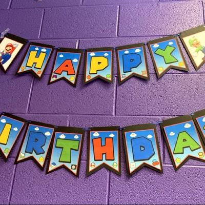 Super Mario Banner, Super Mario Birthday Banner, Super Mario Party, Super Mario Printables ...