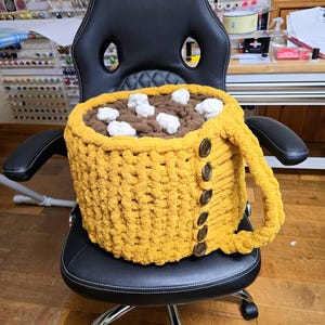 ホットココアブランケット ホットココア マグ ブランケット パターン (手編み & かぎ針編み