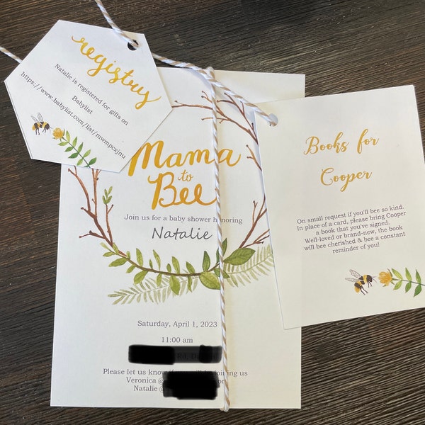 Mommy to Bee Baby Shower Printable Banner - Etsy