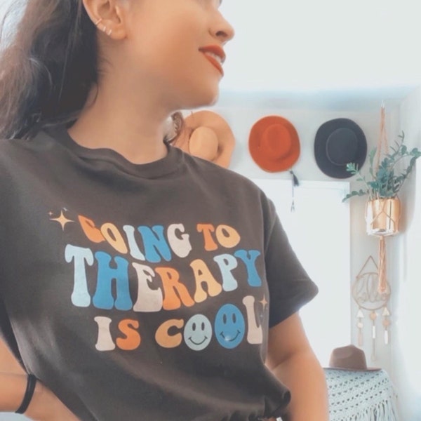 Going to Therapy is Cool Mental Health Shirt Y2k Shirt Anxiety Shirt ...