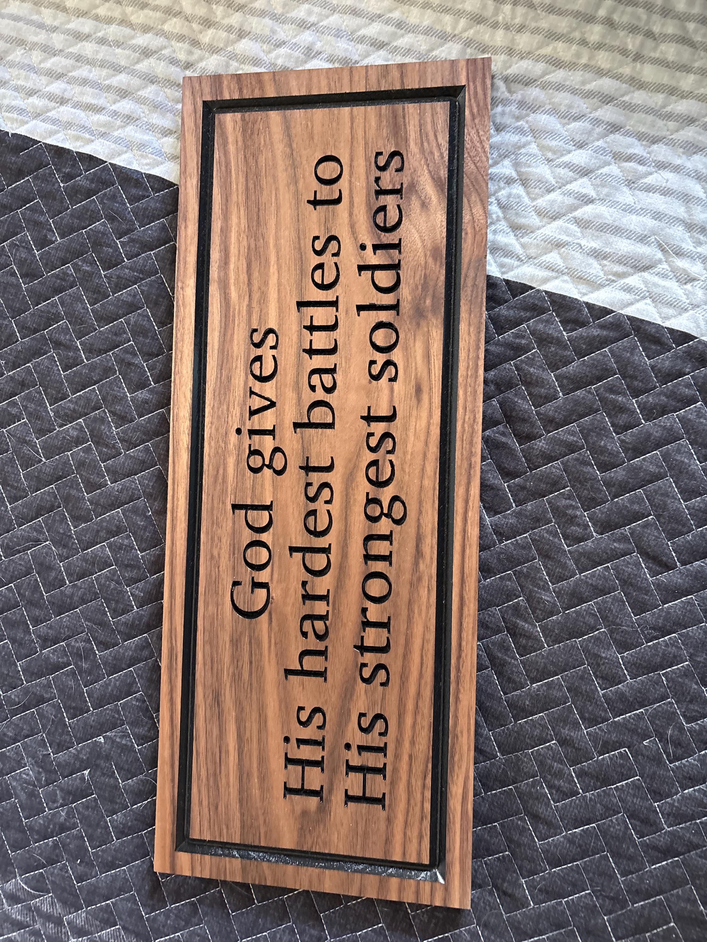 Rustic Wood Plaque Sign: Custom Quote, Farmhouse Style