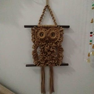 Kit Macramé Hibou Vintage 1977 Leisure Home Parties 9x16 - Neuf Sous Blister