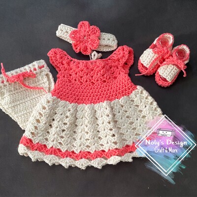 Crochet Baby Dress Pattern, Almost Free Crochet Pattern, 0-3 Months ...