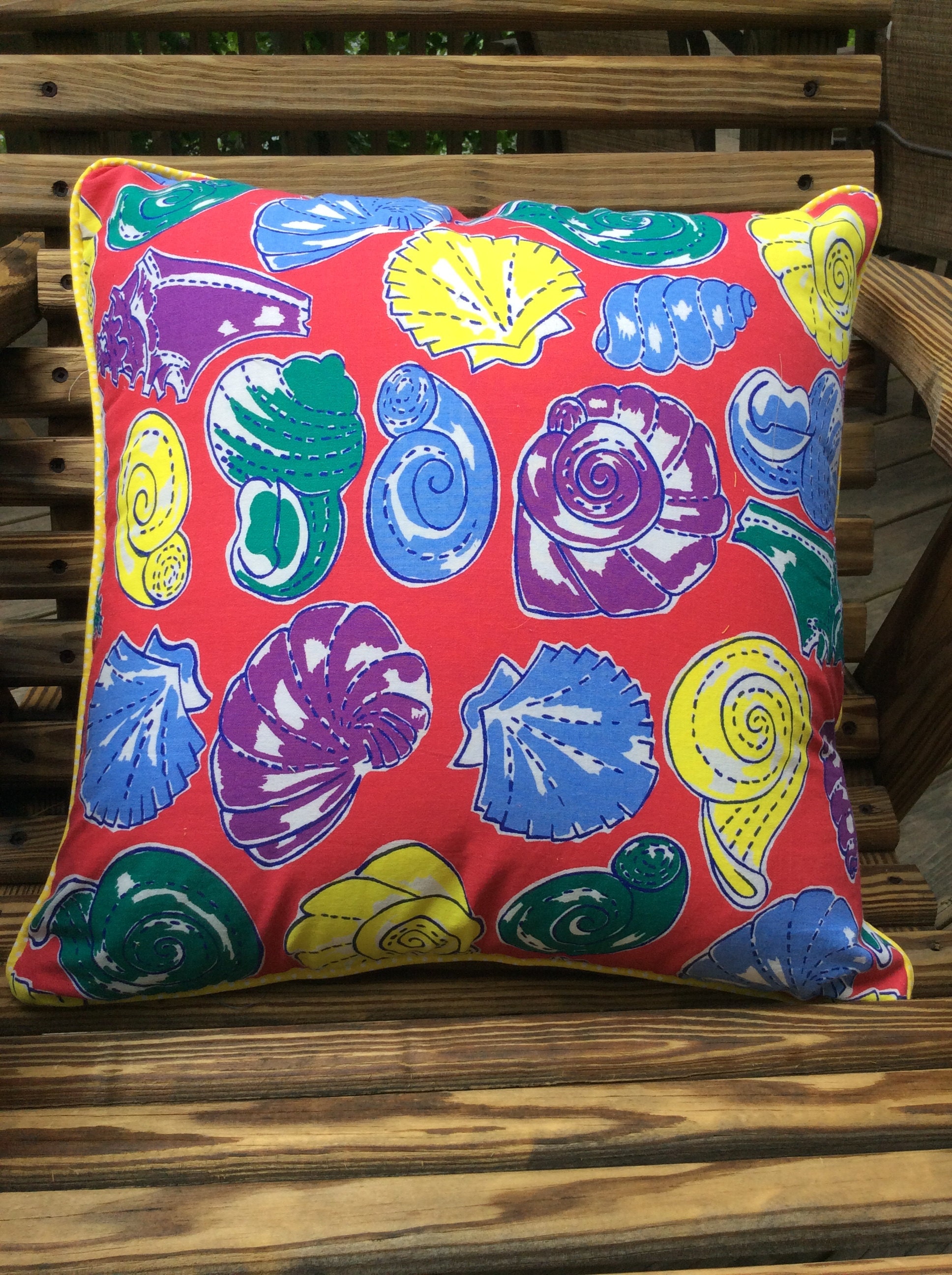 She Sells Seashells 60s MCM Fabric// Beach House Design for Home Decor