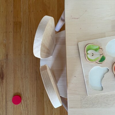 Rabbit Chair Wooden Kids Table and Chair Set Wooden Table - Etsy UK